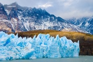 a glacier in Patagonia, Chile