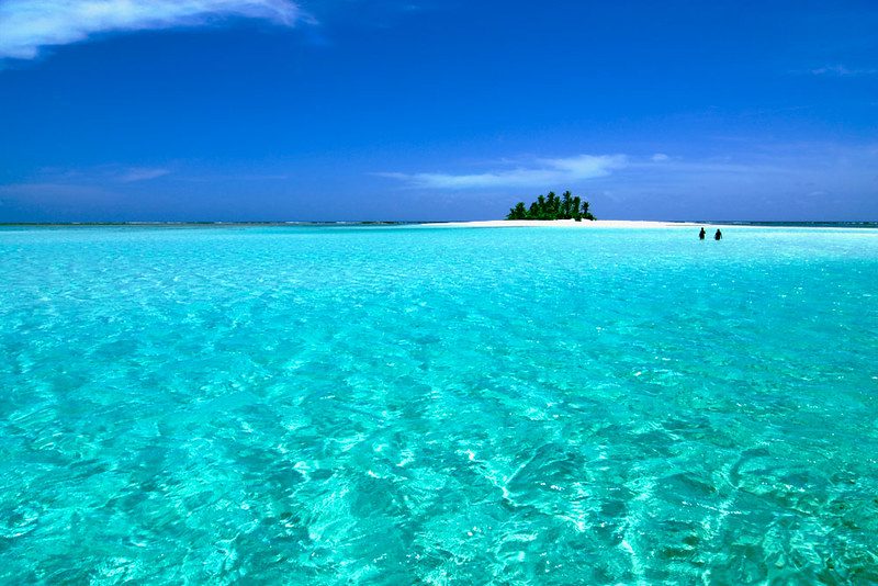 a remote island in Cocos Keeling Islands
