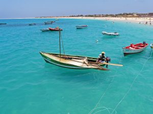 Fishermens boats, Cape Verde