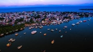 Aerial view of Praia