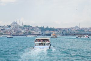 Istanbul with the Blue Mosque in the background
