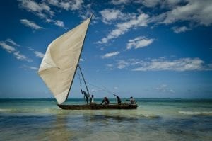 Traditional sailing boat, Zanzibar, Tanzania