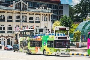 Double decker tourist bus in KL