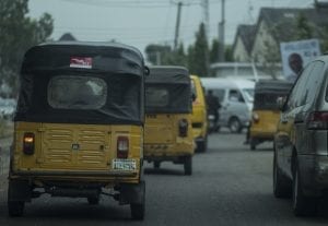Tuk Tuk Taxis in Lagos, Nigeria