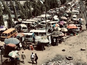 a busy marketplace in Nigeria