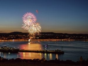fireworks over Douglas, Isle of Man