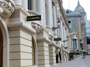 Chanel store front in Monaco