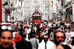 The busy streets of Istanbul