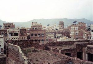 war torn Sana’a, Yemen