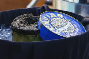 a tin of Iranian caviar 