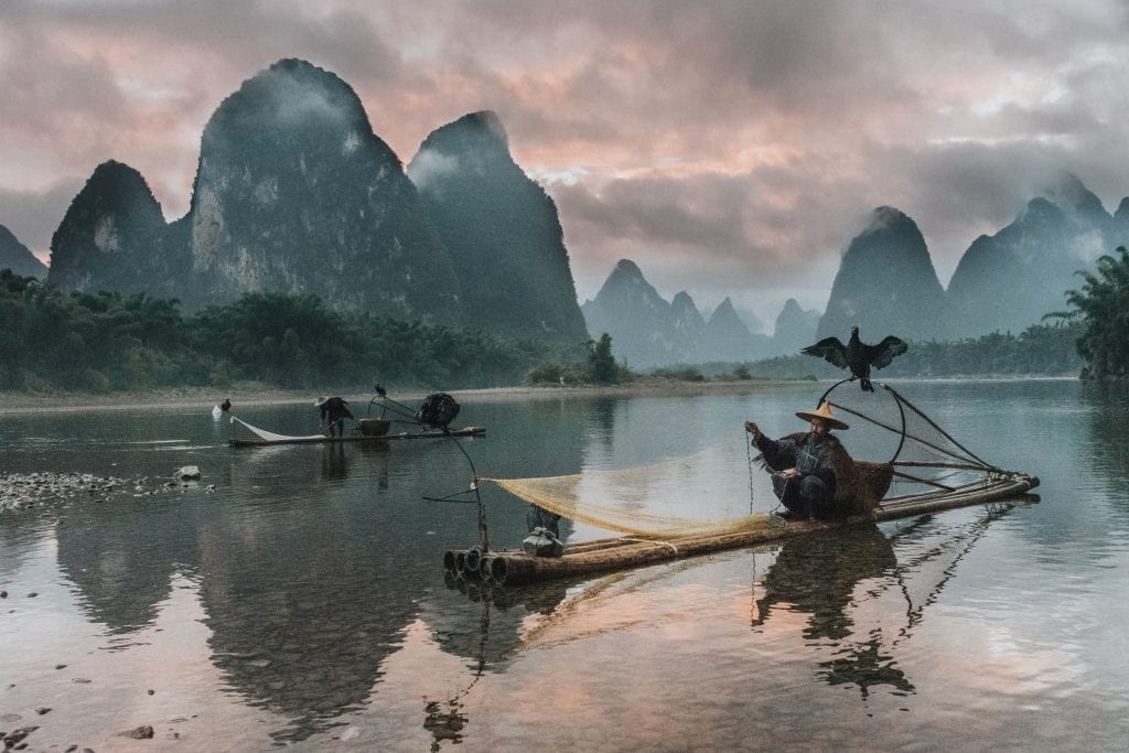 Traditional fishing in China