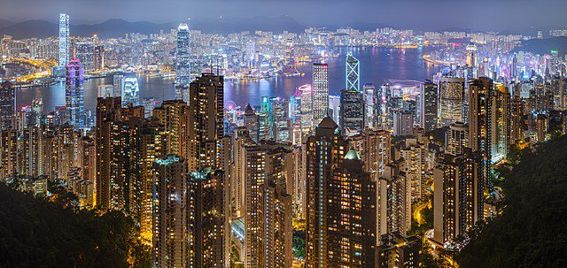 Hong Kong harbour and skyline