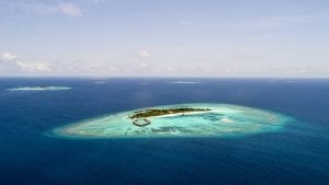 Another island paradise in the Maldives.