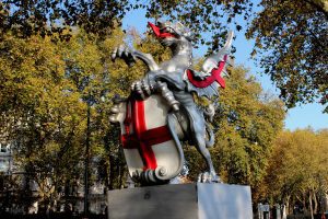 A Statue of St George in London