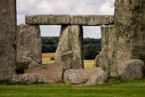 The ancient stones of Stonehenge 
