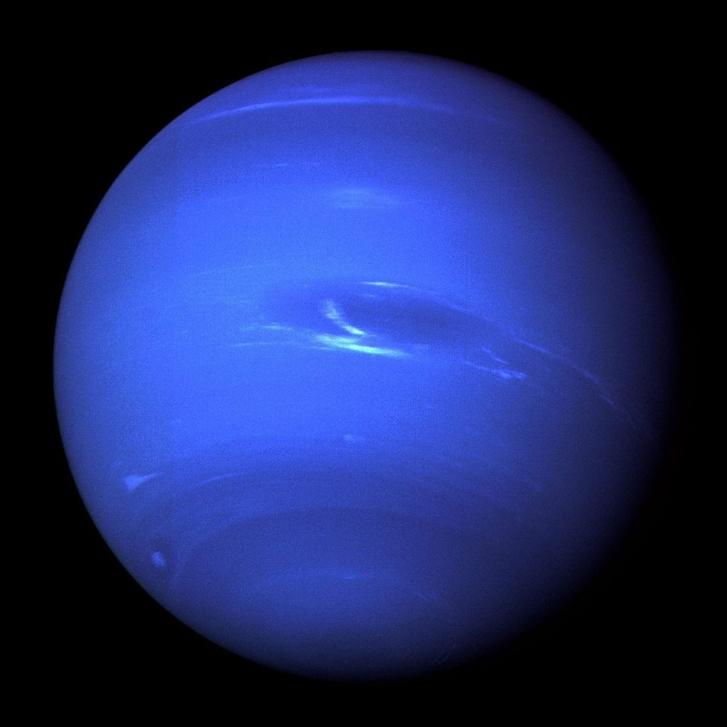 a satellite image of the planet neptune