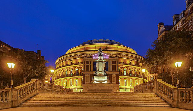 front of the Royal Albert Hall