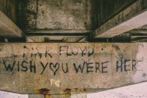 Grafiti of Pink Floyd, Wish you were here