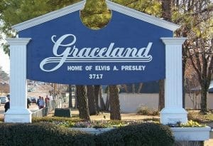 Graceland, the home of Elvis Presley