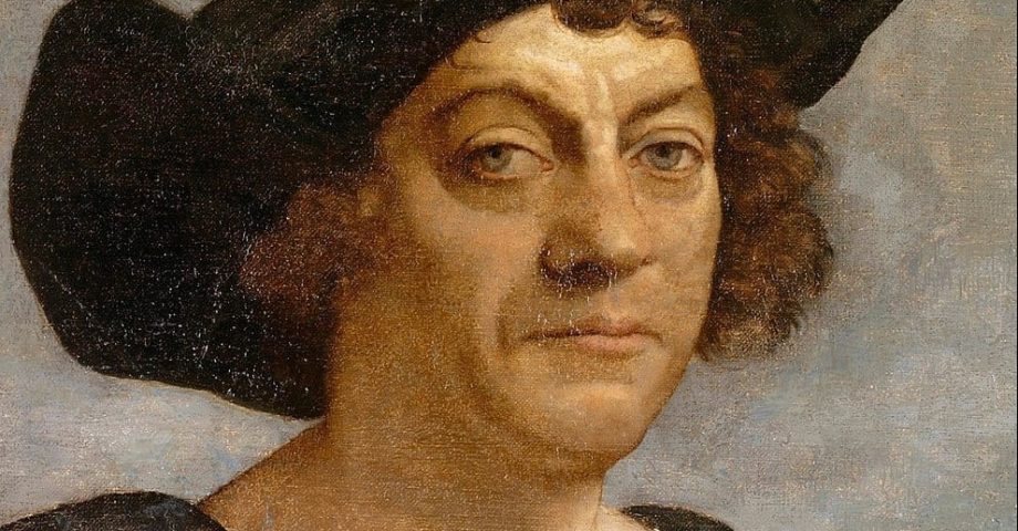 portrait painting of christopher columbus