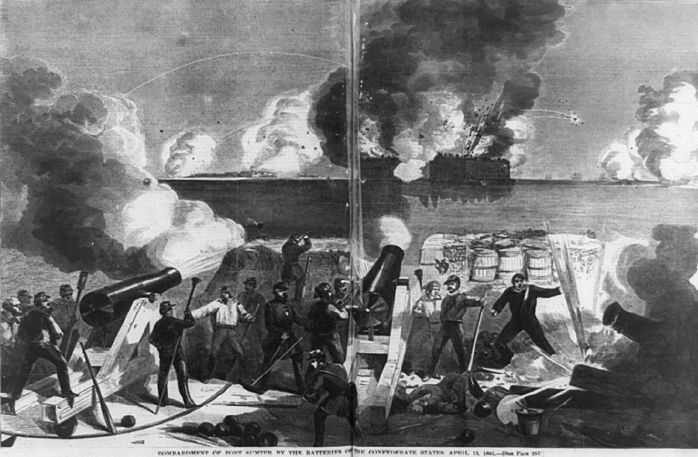 bombardment by the Confederates