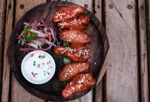 nutritional facts about chicken wings