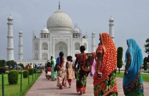View of the Taj Mahal 