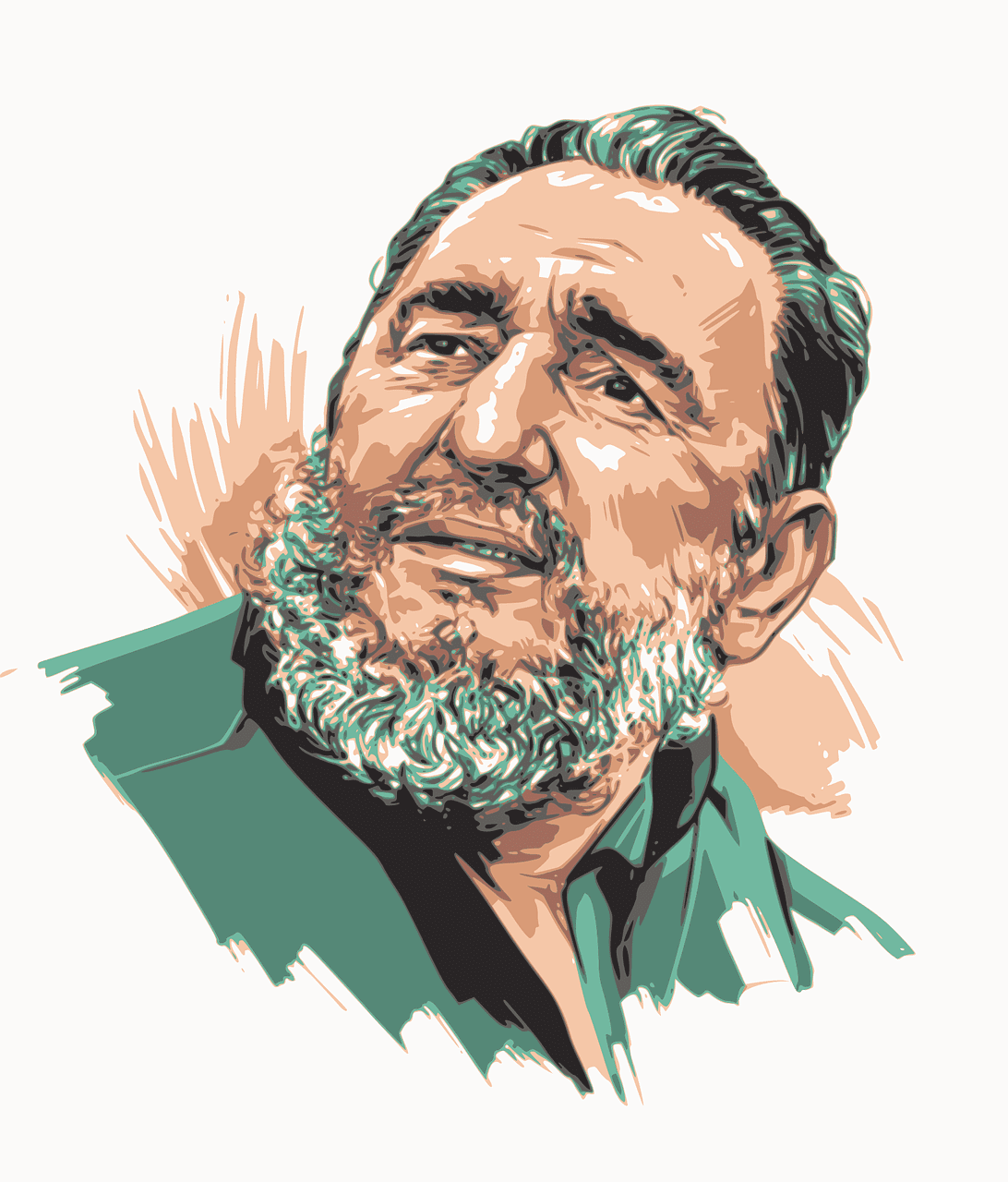portrait of Fidel Castro