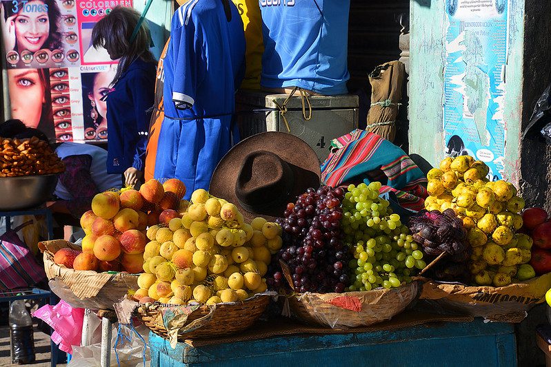 baskets of fruits