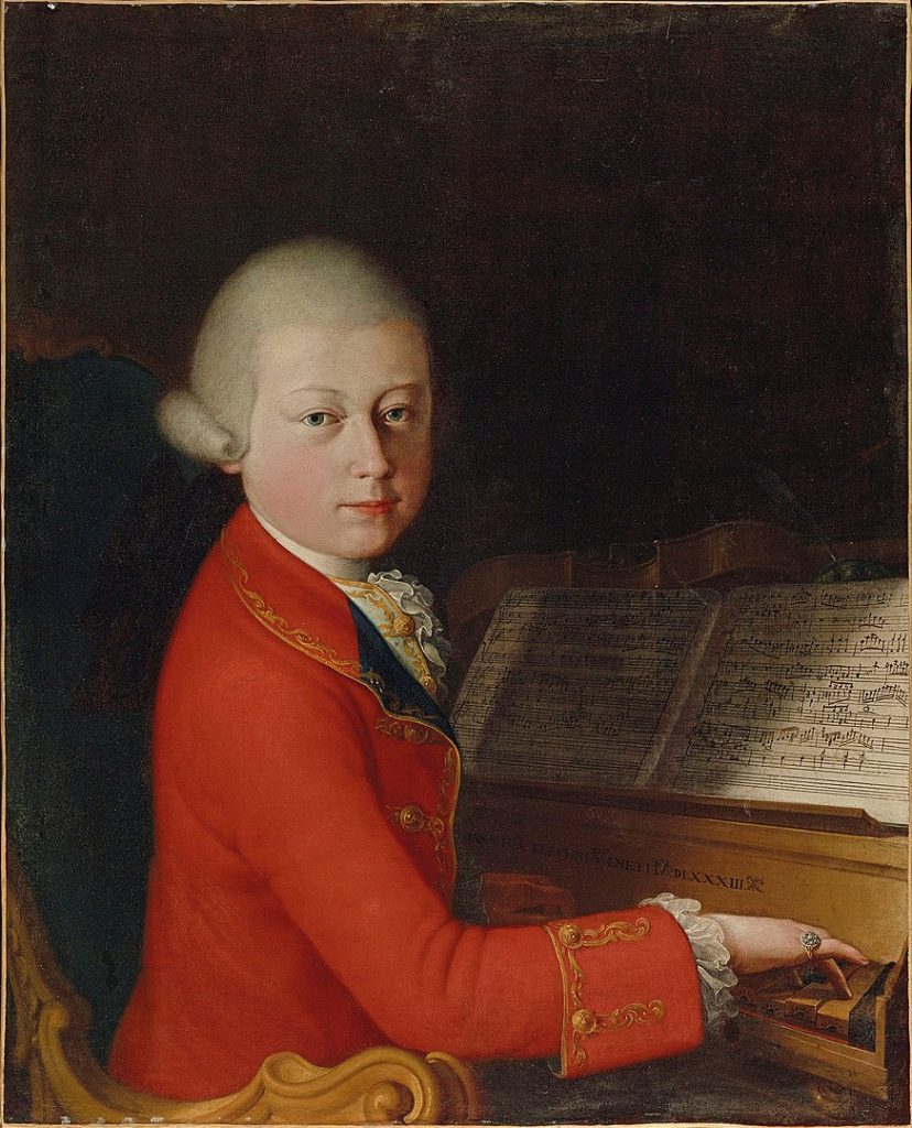 Mozart childhood sketch