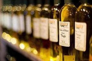 bottles of truffle olive oil