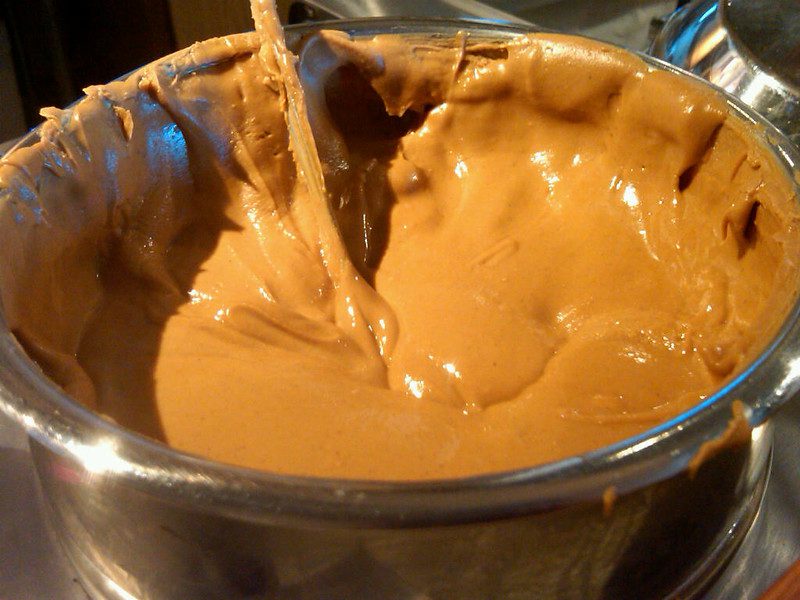 a bowl of peanut butter