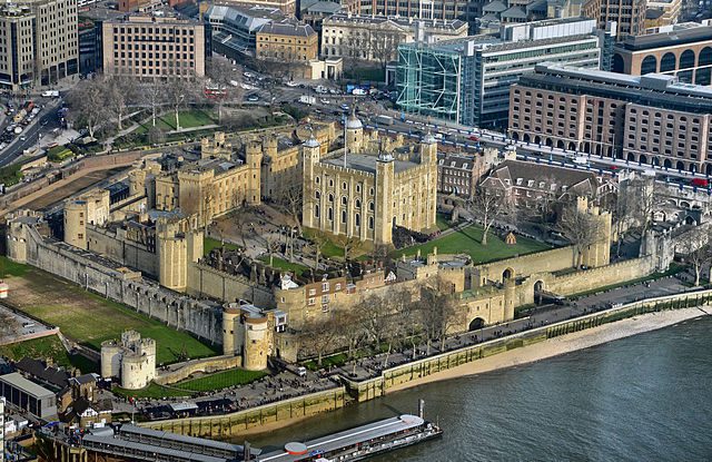 The Tower of London aerial view
