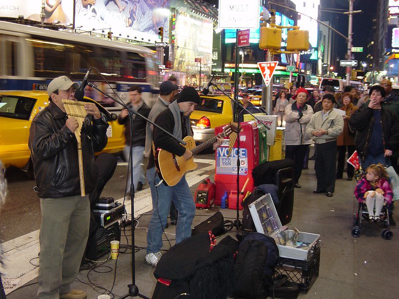 Times Square crowd