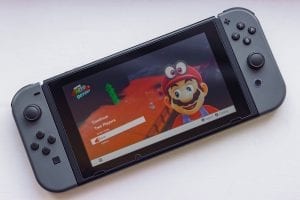Nintendo Switch with Mario Odyssey