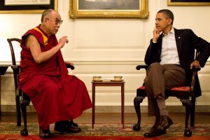 Barack Obama with the Dalai Lama