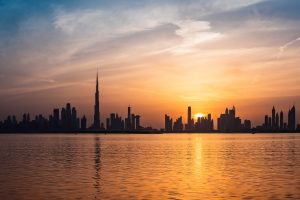Dubai Skyline at Sunset