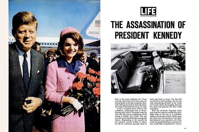 Life magazine article about the assassination of President Kennedy