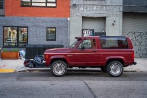 red Ford Bronco