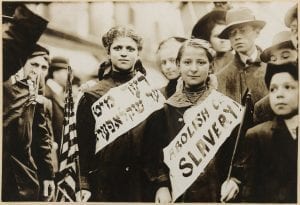 Abolish slavery demonstration 