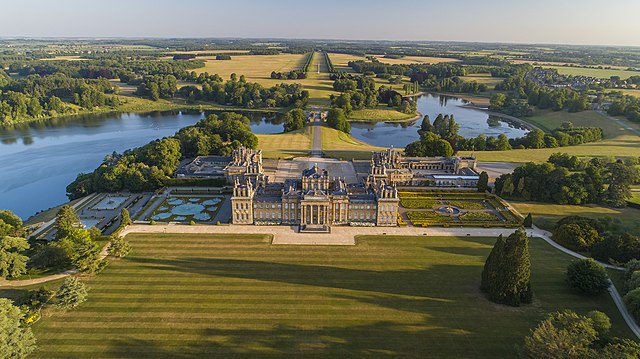 Blenheim Palace aerial view