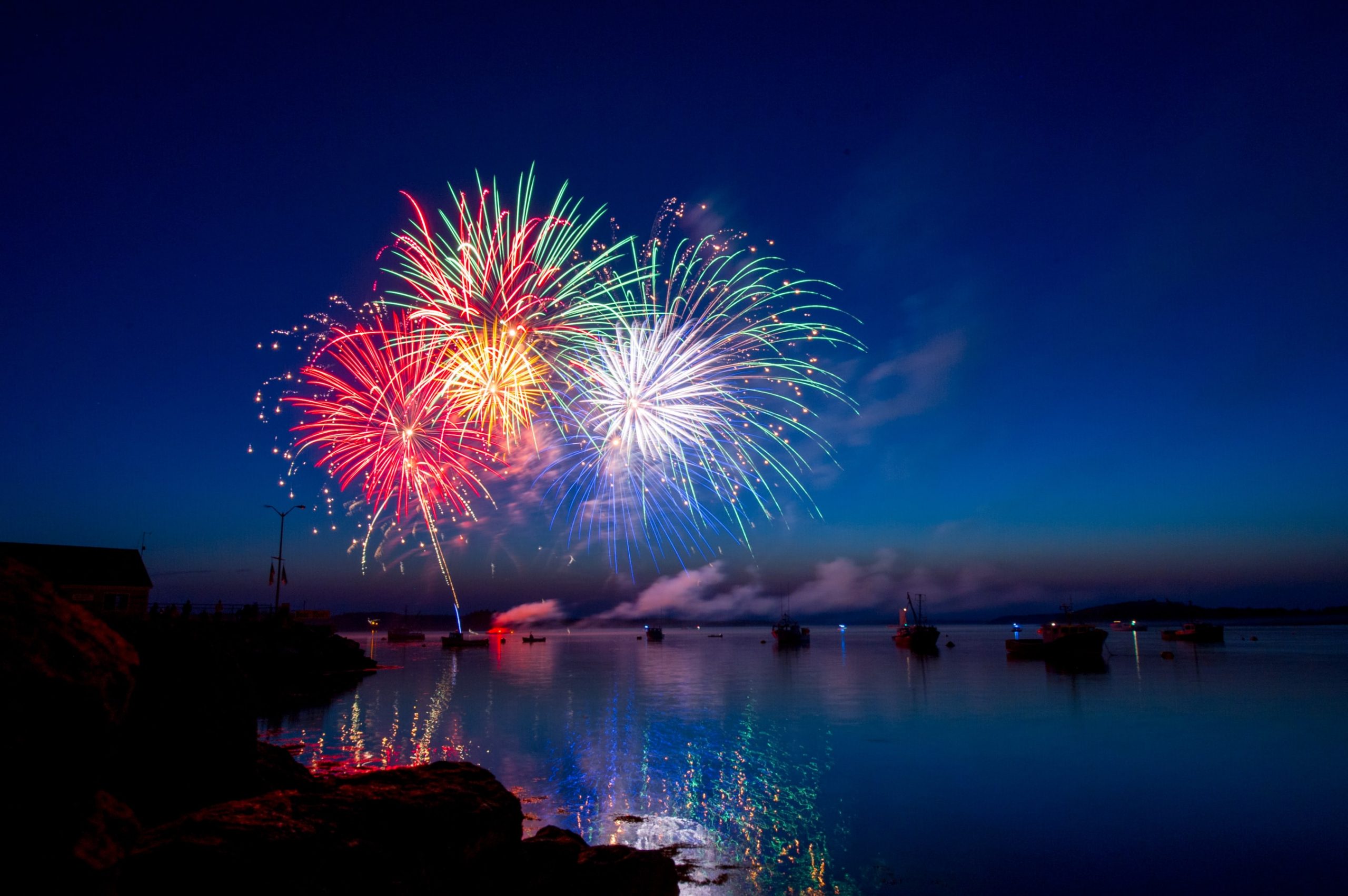 Colorful display of fireworks