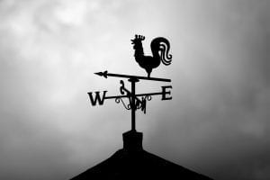 a weathervane 