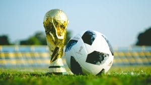 The world cup and a football