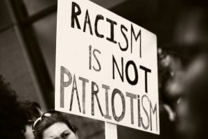 Racism is not Patriotism Banner
