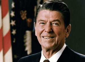 The 40th President of the USA - 1981 to 1989 - Ronald Reagan