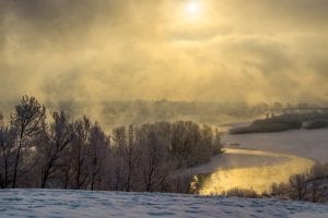 Siberia - a very snowy and cold looking place!