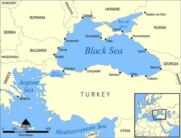 Borders of the Black Sea