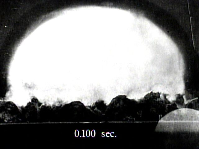 Manhattan Project's Trinity test bombing at Los Alamos, New Mexico