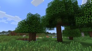 Tree specimens in Minecraft